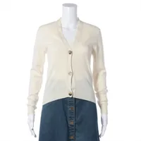 シャネル No.5 21年 カシミヤ カーディガン 34 レディース ブラック