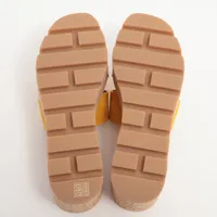 エルメス エズ スエード ウェッジソールサンダル 37 レディース