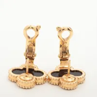 ヴァンクリーフ&アーペル ヴィンテージアルハンブラ オニキス ピアス