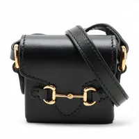 g62【極美品】グッチ　GGマーモント　レザー　ブラック　2way ショルダー グッチ GGマーモント レザー チェーンショルダーバッグ ブラック