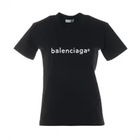 バレンシアガ 20年 コットン Tシャツ XS レディース ブラック 612964