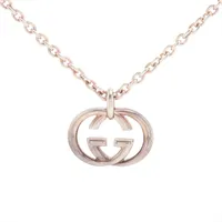 グッチ GG シューホーン レザー×メタル シルバー×ベージュ 靴べら