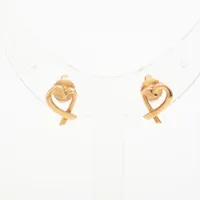 し*ま様 正規品⭐︎ Tiffany ティファニー　ノット　ピアス ティファニー ノット ピアス 750(YG) 4.9g A2646947｜中古ブランド品