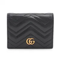 グッチ GGマーモント 739525 レザー カードケース グレー A2882957