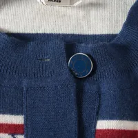 エルメス 23SS カシミヤ×シルク カーディガン 34 レディース ブルー