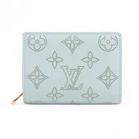 ヴィトン LV×YK ポルトフォイユクレア M82104 ブルー×ホワイト