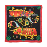 美品 HERMES 宮廷の馬具HARNAIS DE COUR カレ90 スカーフ エルメス