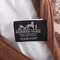 エルメス クッション ウール ベージュ ゼブラ ジグザグ A4616694｜中古