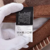 エルメス クッション ウール ベージュ ゼブラ ジグザグ A4616694｜中古