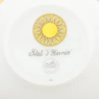 エルメス ソレイユドゥエルメス ボウル MM 陶器 イエロー 底印