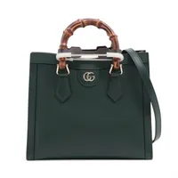 グッチ バンブー ダイアナ レザー 2WAYハンドバッグ ブラウン 655658