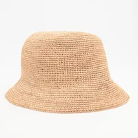 GUCCI グッチ　ラフィア　ハット　553574 グッチ 553574 ダブルG ハット M ラフィア ナチュラル A4622689｜中古