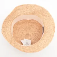 グッチ 553574 ダブルG ハット M ラフィア ナチュラル A4622689｜中古