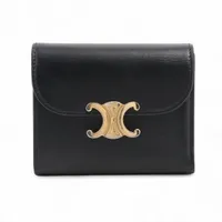 の*︎様 CELINE トリオンフ スモールウォレット ブラック A4624180.JPG