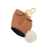 定価5万円✨ロエベ ジャックプラグ チャーム レザー ゴールド ロエベ ジャックプラグ チャーム レザー ゴールド A3820838｜中古