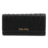 miu miu 長財布 クロコ型押し ブラック 箱付 - メルカリ miu miu 