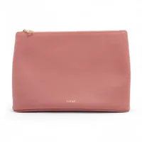 シャネル ココマーク レザー ペンケース ピンク シルバー金具 8番台