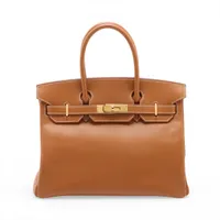エルメス バーキン30 ルトゥルネ ヴォーエプソン ゴールド ゴールド金具 □L:2008年