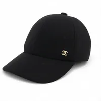 エルメス シェーヌダンクル キャップ 59 コットン ブラック A3812111