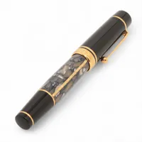 大橋堂 万年筆 GP×レジン ブラック ペン先14K 本体一部K18 A3266950