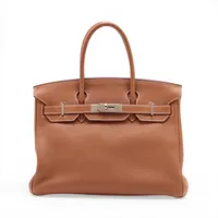 エルメス バーキン30 ルトゥルネ トゴ ゴールド シルバー金具 □M:2009年