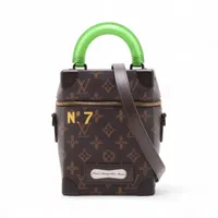 ヴィトン モノグラム No.7 ヴェルティカル ボックストランク M59664 ブラウン RFID反応あり