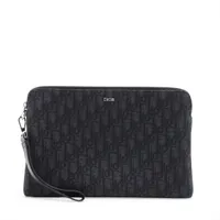 グッチ オフザグリッド ナイロン×レザー クラッチバッグ ブラック