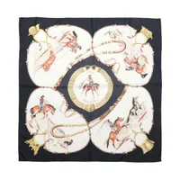 エルメス カレ90 LESPIVOINES 芍薬 スカーフ シルク ピンク A2989580