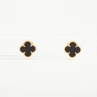 ヴァンクリーフ&アーペル ヴィンテージアルハンブラ オニキス ピアス