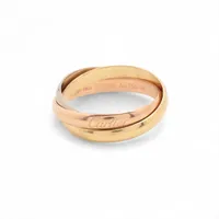 Cartier Trinity Ring 750(YG×PG×WG) 5.3g 54 CS engraved A4651431 