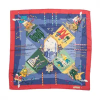 HERMES シルクスカーフ カレ90 ベニスのカーニバル エルメス カレ90 LE CARNAVAL DE VENISE ベニスのカーニバル スカーフ