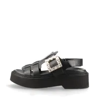シャネル ココマーク 23S レザー ウェッジソールサンダル 39