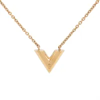 ヴィトン M01022 コリエ ルイゼット LE3272 ネックレス GP×メタル
