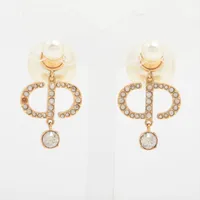 DIOR ディオール トライバル ピアス(両耳用) GP×パール ディオール Dior Tribales ディオール トライバル ピアス(両耳用) GP