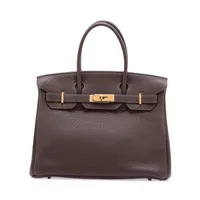 エルメス バーキン30 ルトゥルネ トゴ ショコラ ゴールド金具 □L:2008年