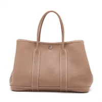 エルメス ガーデンパーティ30 TPM ネゴンダ エトゥープ シルバー金具 □P:2012年