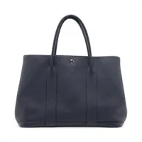 エルメス ガーデンパーティ36 PM ネゴンダ ブルーニュイ シルバー金具 D:2019年