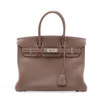 エルメス バーキン30 ルトゥルネ トゴ エトゥープ シルバー金具 □K:2007年
