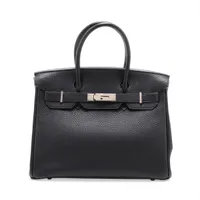 エルメス バーキン30 ルトゥルネ トゴ ブラック シルバー金具 □H:2004年