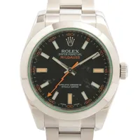 ロレックス ミルガウス 116400GV SS SS AT ブラック文字盤