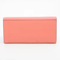 フェンディ FFダイヤモンド 8M0365 レザー ロングウォレット ピンク