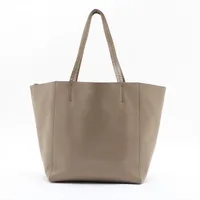 セリーヌ カバファントム レザー トートバッグ ベージュ