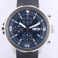 IWC アクアタイマー IW376805 SS×ラバー AT ネイビー文字盤 ＡＢランク