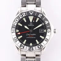 オメガ シーマスター GMT クロノメーター 2234.50 SS AT 黒文字盤 ＡＢランク