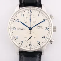 IWC ポルトギーゼ IW371446 SS×革 AT 白文字盤 Ａランク