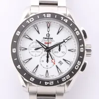 オメガ シーマスター GMT クロノメーター SS AT 白文字盤 Ａランク