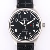 IWC マーク17 IW326501 SS×革 AT 黒文字盤 ＡＢランク