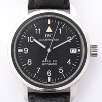 IWC マーク12 IW324101 SS×革 AT 黒文字盤 ＡＢランク