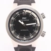 IWC アクアタイマー IW354807 SS×ラバー AT 黒文字盤 ＡＢランク