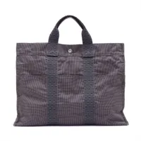 エルメス エールラインMM キャンバス グレー